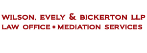 logo - Wilson, Evely & Bickerton LLP Law Office & Mediation Services
